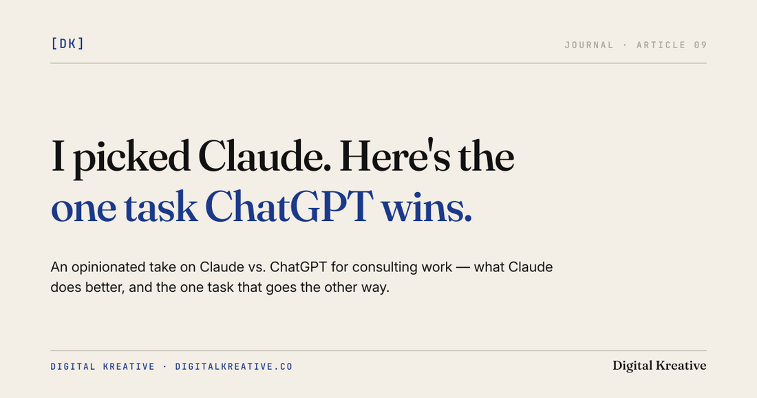 I picked Claude — here's the one task ChatGPT actually wins
