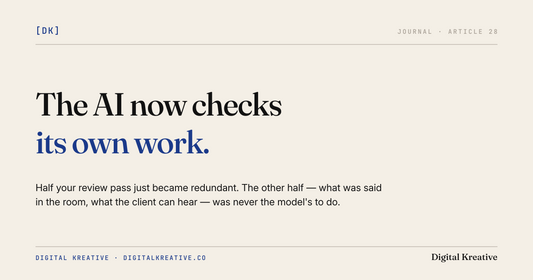 What to review when the AI checks its own work