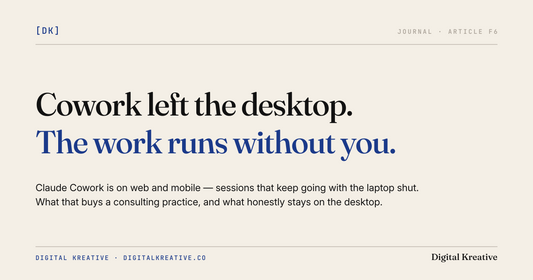 Claude Cowork on web and mobile: a consultant's read