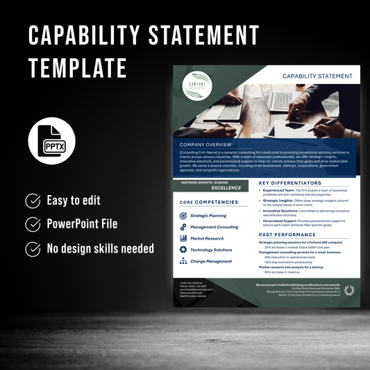 Capability statement template