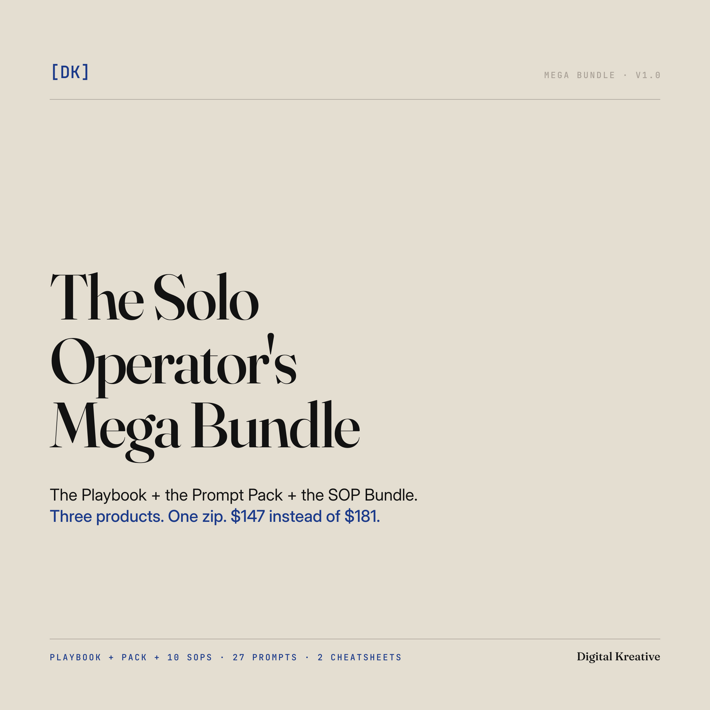The Solo Operator's Mega Bundle — cover